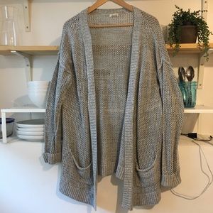 Grey knit sweater